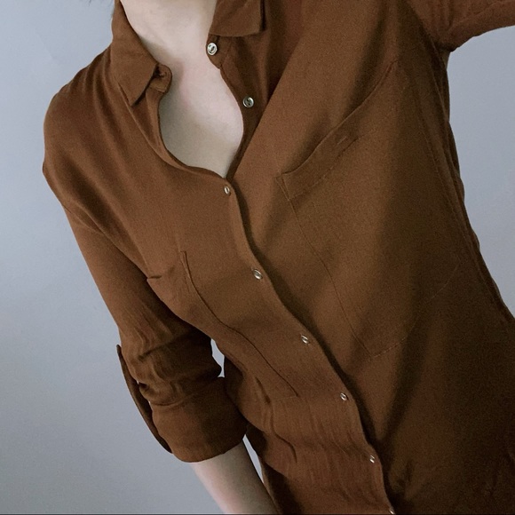Mango MNG Suit Button Down Shirt - Picture 1 of 10